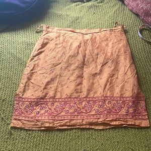 Indian silk mini skirt. American eagle 🦅